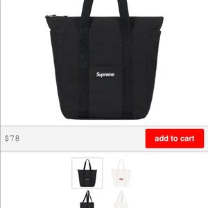 Supreme Canvas Tote Black